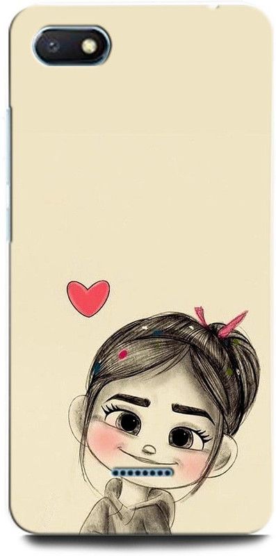 INTELLIZE Back Cover for Redmi 6A M1805C3DI GIRL, WOMEN ARTWORK, ANIME, PRETTY, BEUTY, HEART, EYES  (Multicolor, Hard Case, Pack of: 1)