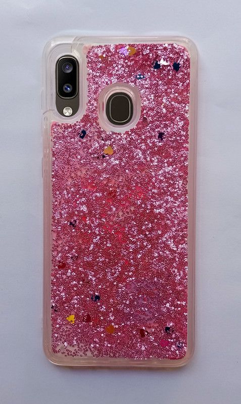 AOnes Back Cover for Samsung Galaxy A20  (Pink, Silicon, Pack of: 1)
