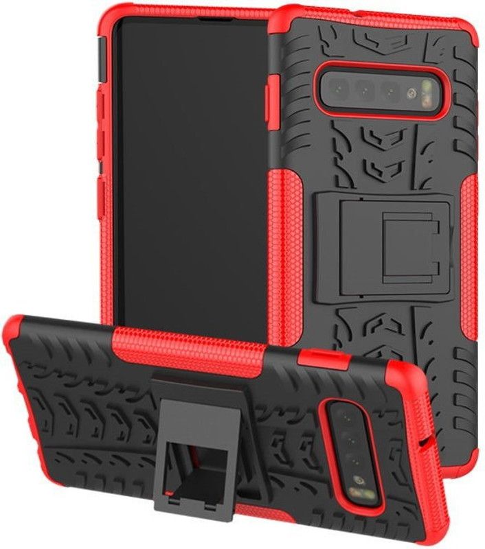 Glaslux Back Cover for Samsung Galaxy S10E  (Red, Cases with Holder, Pack of: 1)