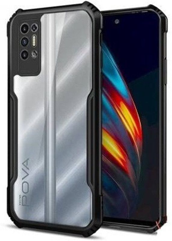 S-Hardline Back Cover for Tecno POVA 2, HD Clear Flexible Transparent Case  (Transparent)