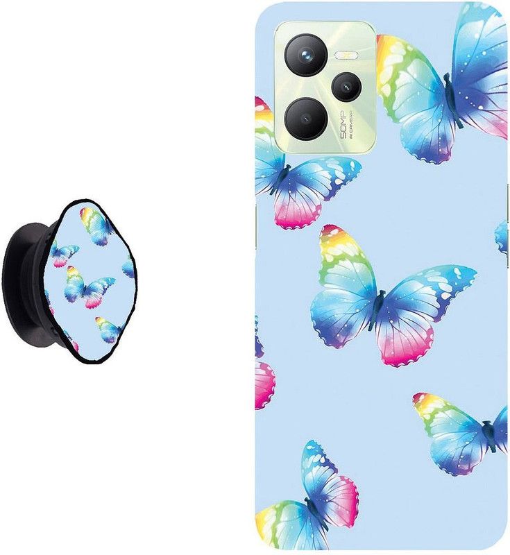 KIZIN Back Cover for Realme C35  (Multicolor, Cases with Holder)