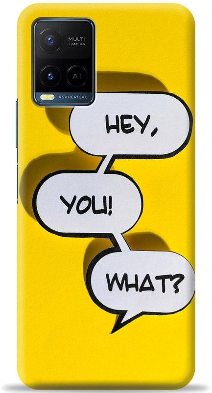 Coverpur Back Cover for Vivo Y21T  (Yellow, Shock Proof, Pack of: 1)