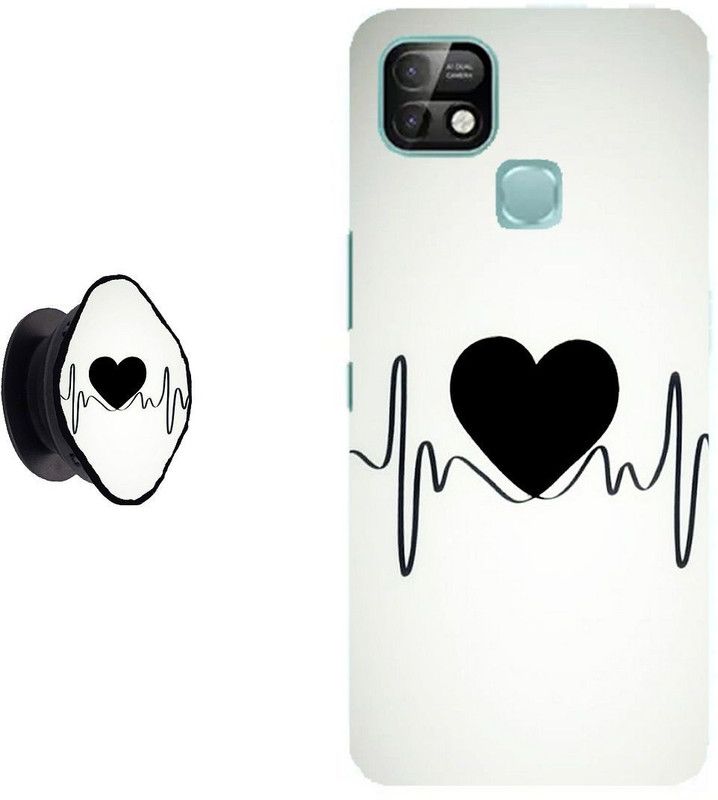 SPBR Back Cover for Infinix Smart 5 Pro  (White, Black, Cases with Holder, Pack of: 2)