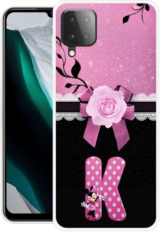 PINKZAP Back Cover for Samsung Galaxy A22, Samsung Galaxy F22  (Pink, Black, Grip Case, Silicon, Pack of: 1)