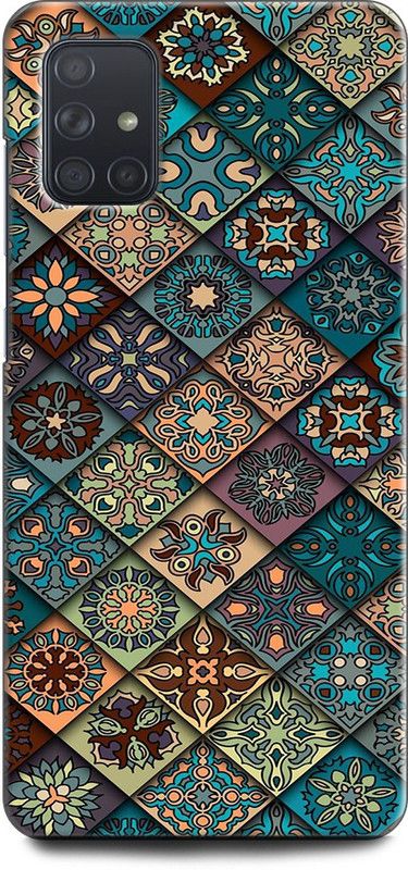 Afterglow Back Cover for SAMSUNG Galaxy A71 MANDALA, DESIGN, BLUE FLO, ART, FLOWERS, COLORFUL  (Multicolor, Shock Proof, Pack of: 1)