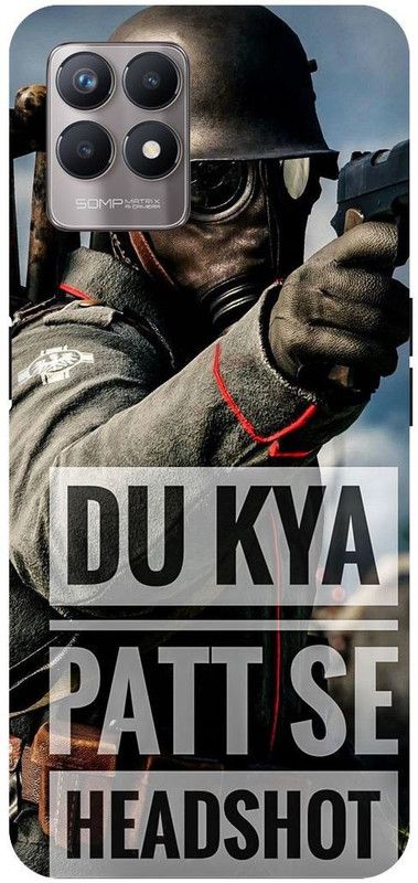 Bluvver Back Cover for Realme 8i, RMX3151 Printed Pubg Game Back Cover  (Multicolor, Hard Case, Pack of: 1)