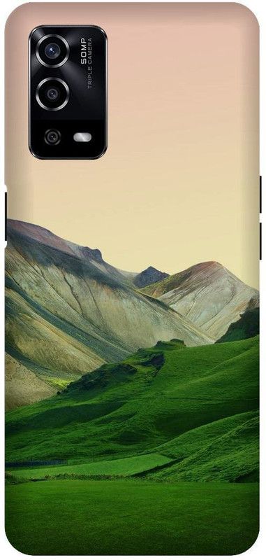 UMPRINT Back Cover for Oppo A55/CPH2325, Nature Mountain Printed Back Cover  (Multicolor, Hard Case, Pack of: 1)