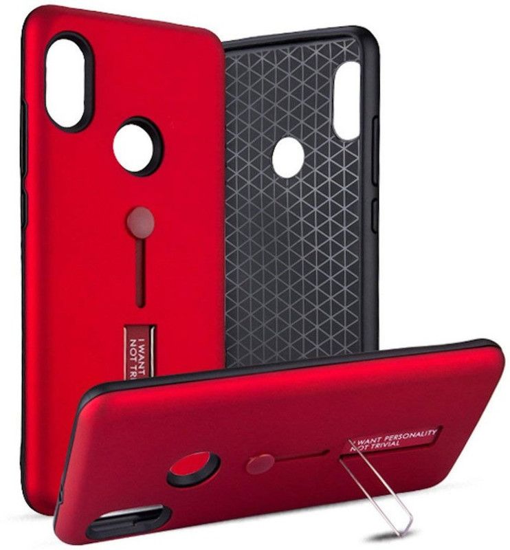 FITSMART Back Cover for Mi Redmi Note 5  (Red, Rugged Armor, Pack of: 1)