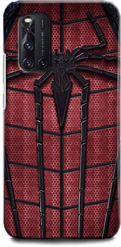 Afterglow Back Cover for Vivo V19 Spiderman, Marval, superhero, Comic, peter parker, Black Spideran  (Multicolor, Dual Protection, Pack of: 1)