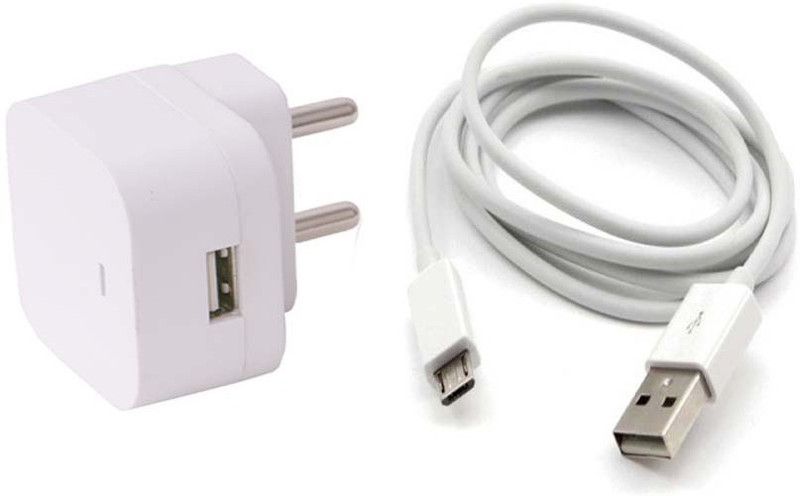 TROST NA 1 A Mobile Wall Adapter with 10 ft Cable for Lenovo K5 Note Charger with Detachable Cable  (White)