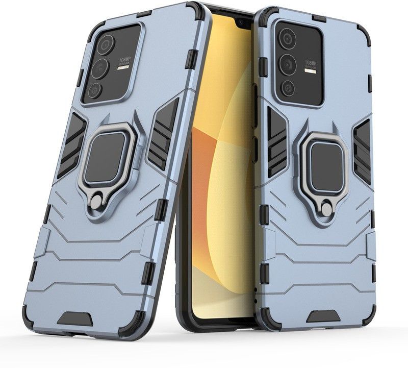 Casener Back Cover for Vivo V23 Pro 5G, Plain, Case, Cover  (Blue, Shock Proof, Pack of: 1)