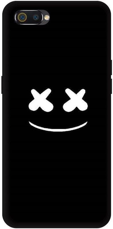 THE NARAYANA COLLECTIONS Back Cover for REALME C2-RMX1941-NEON,SMILE,MASK,MARSHMELLO,JOKER  (Multicolor, Hard Case, Pack of: 1)