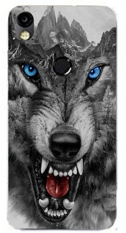 Golden Mask Back Cover for Tecno Camon i Angry Wolf  (Multicolor, Waterproof, Silicon, Pack of: 1)