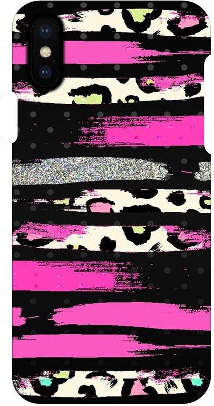 Smutty Back Cover for Apple iPhone X - Strokes Print  (Multicolor, Hard Case, Pack of: 1)
