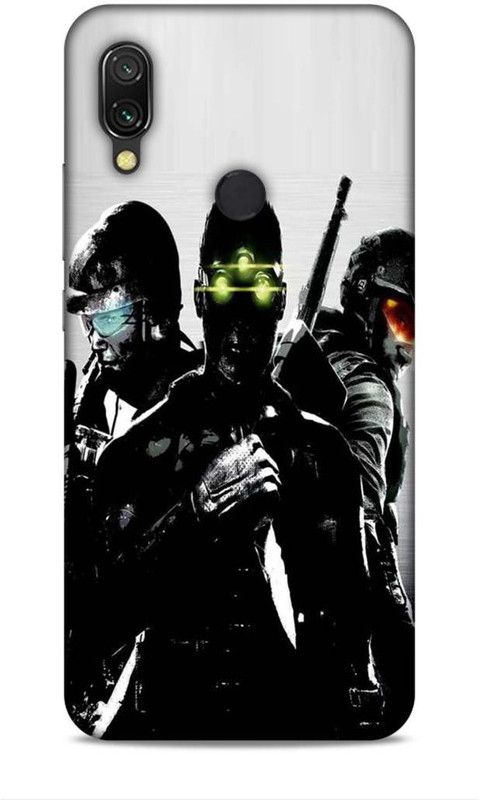 Keviv Back Cover for Redmi 7  (Black, Grey, 3D Case, Pack of: 1)