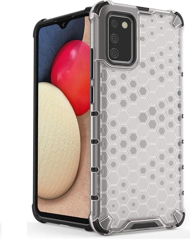 S-Hardline Back Cover for Samsung Galaxy F02s, excellent grip and provides maximum scratch resistance  (Transparent)