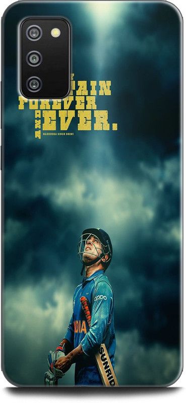 INDICRAFT Back Cover for SAMSUNG Galaxy F02s MS DHONI, SPORTS  (Multicolor, Dual Protection)