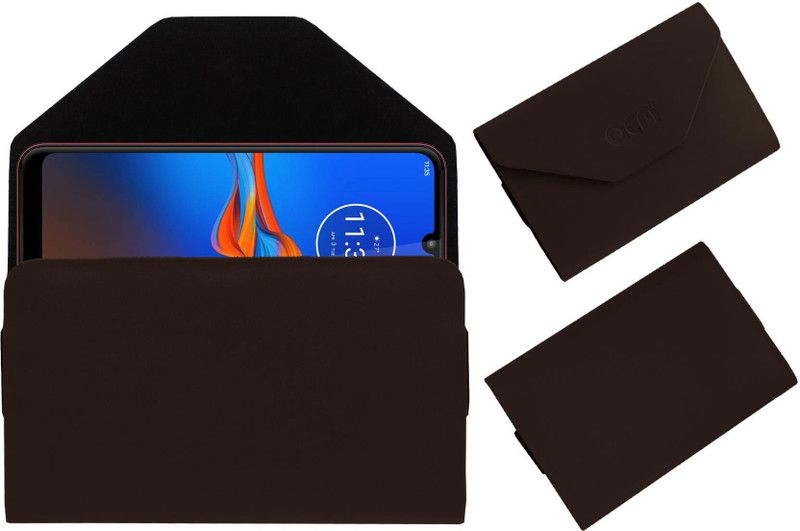 ACM Pouch for Motorola Moto E6s  (Brown, Cases with Holder, Pack of: 1)