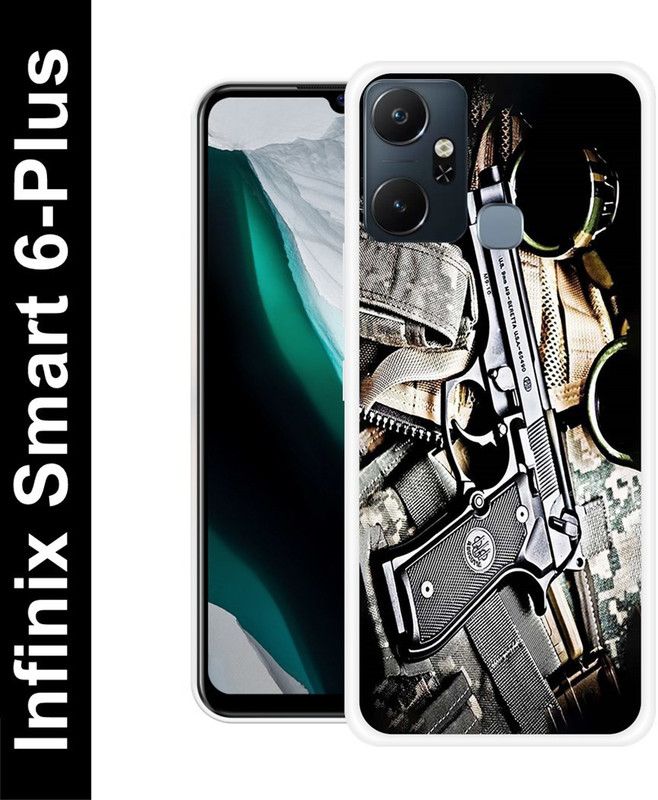Retroart Back Cover for Infinix Smart 6 Plus  (Multicolor, Dual Protection, Silicon, Pack of: 1)