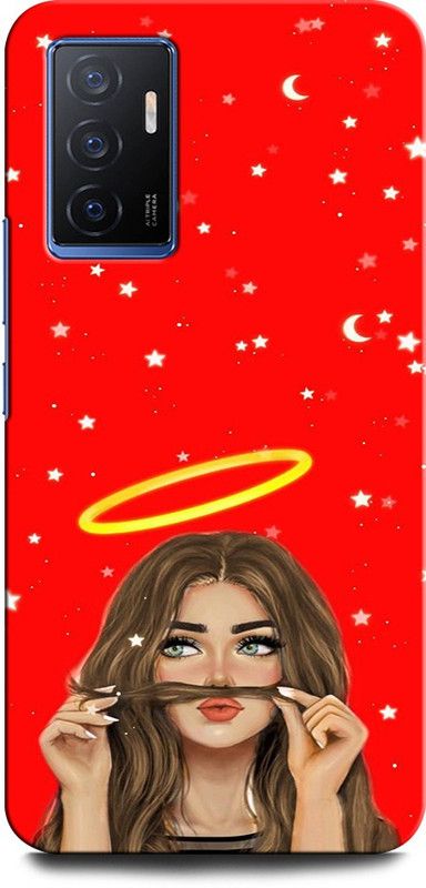 INTELLIZE Back Cover for VIVO V23e 5G GIRL, WOMEN ARTWORK, ANIME, PRETTY, BEUTY, ROSE  (Multicolor, Hard Case, Pack of: 1)