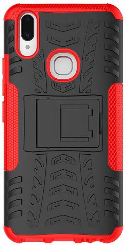 S-Softline Back Cover for Vivo V9  (Red, Shock Proof, Pack of: 1)