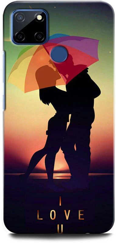 GRAFIQE Back Cover for Realme Narzo 30A 3171 SWEET HUG, LOVE, GIRL AND BOY, BLUE, COUPLES, TOGETHER  (Multicolor, Shock Proof, Pack of: 1)
