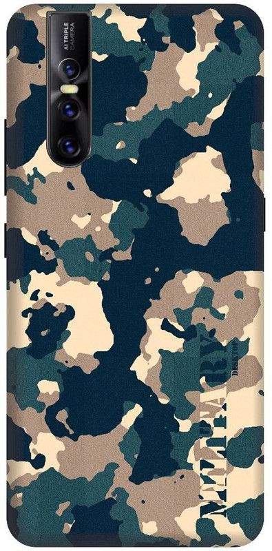 SSMORYA Back Cover for Vivo V15 Pro, Vivo 1818 (Army Uniform) Printed Back Cover  (Multicolor, Shock Proof, Pack of: 1)