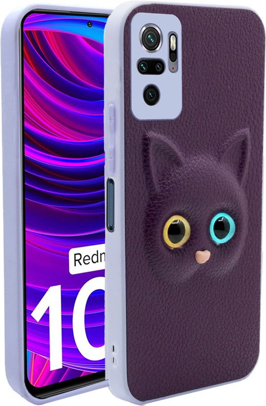 Krish Tech Back Cover for Xiaomi Redmi Note 10  (Purple, Flexible, Pack of: 1)