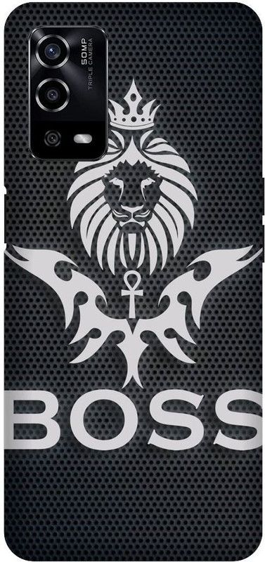 UMPRINT Back Cover for Oppo A55/CPH2325, Boss Text Printed Back Cover  (Multicolor, Hard Case, Pack of: 1)