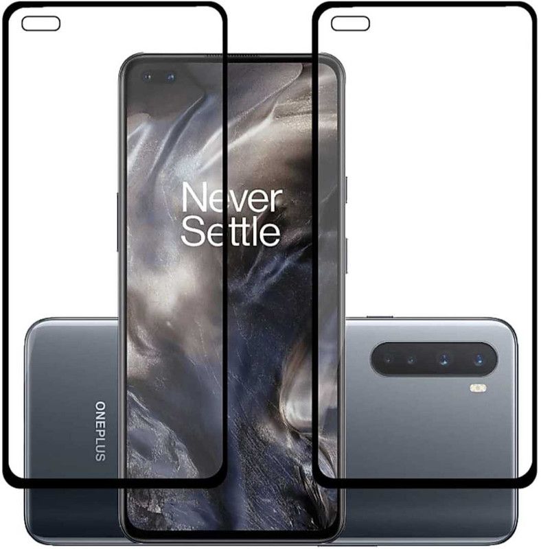 VYOMA Edge To Edge Tempered Glass for OnePlus Nord  (Pack of 2)