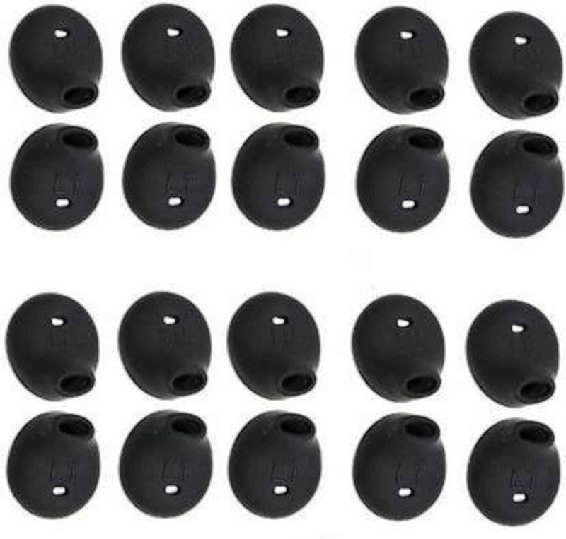 QWEEZER 24 Pcs (12 Pair) For S7,S6 Mix In The Ear Headphone Cushion (Pack of 24, Black) Silicone replacement In The Ear Headphone Cushion  (Pack of 24, Black)