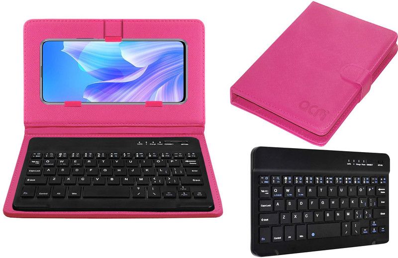 ACM Keyboard Case for Huawei Enjoy 20 Plus 5G  (Pink, Cases with Holder)