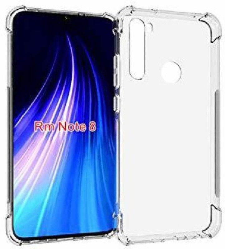 Foncase Back Cover for redmi xiaomi note 8  (Transparent, Grip Case, Silicon, Pack of: 1)