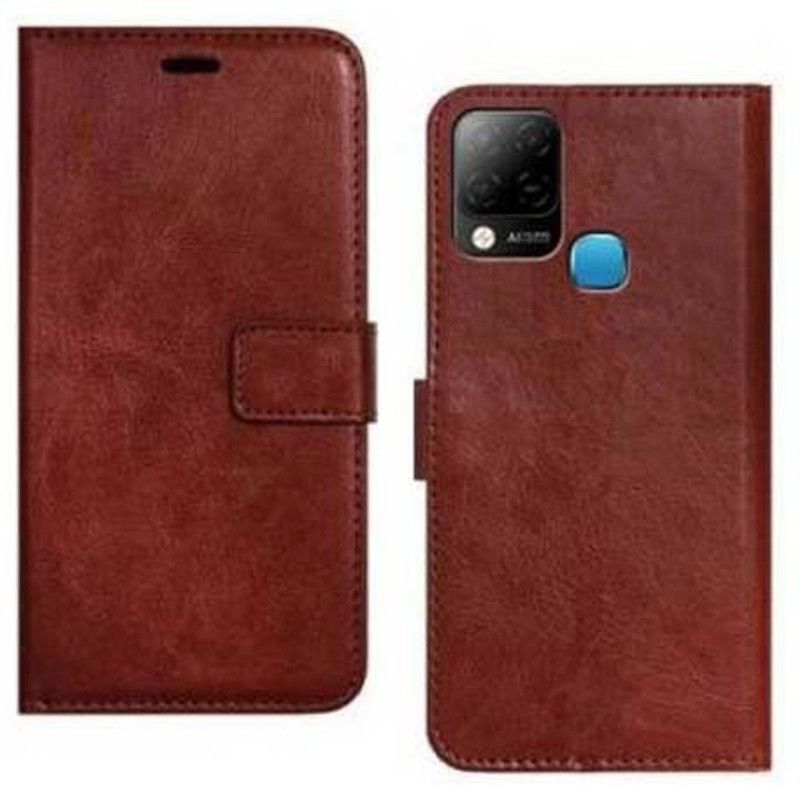 AUTOCASE Flip Cover for Infinix Hot 10S, X689  (Brown, Grip Case, Pack of: 1)