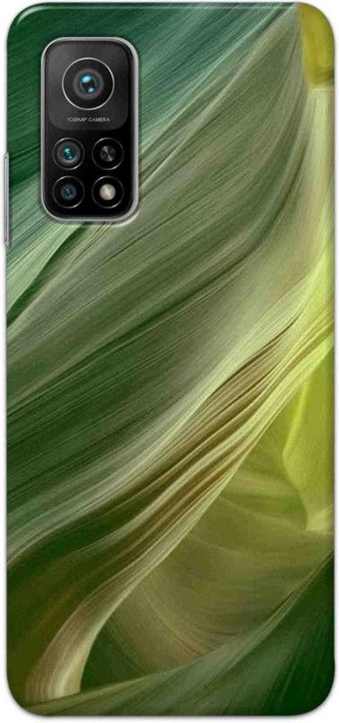 NDCOM Back Cover for Mi 10T Green Printed  (Multicolor, Hard Case, Pack of: 1)