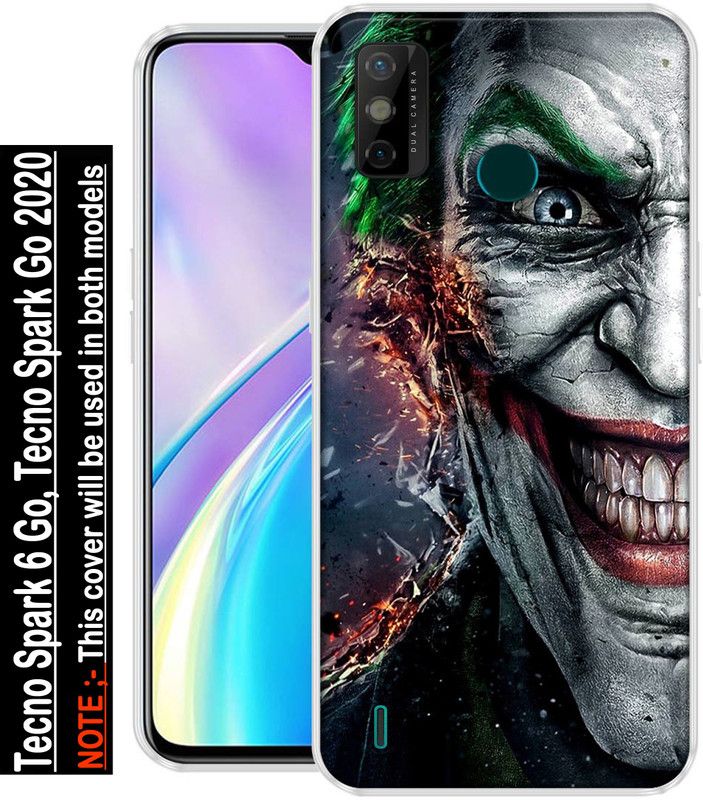 INDIALAND Back Cover for Tecno Spark 6 Go, Tecno Spark Go 2200  (Multicolor, Grip Case, Silicon, Pack of: 1)