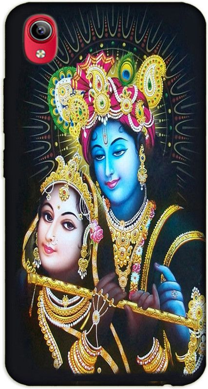 iprinto Back Cover for Vivo Y90,1908, Vivo Y91i,Vivo 1820 Radha Krishna Lord Krishna Kanha Back Cover  (Black, Hard Case)