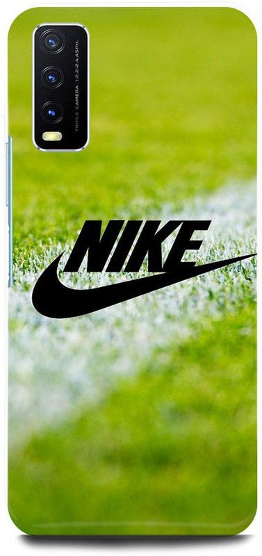 ZIGTOZAG SHOPPE Back Cover for vivo Y20G , v2065, NIKE, JUSTDOIT, BRAND, COOL, NICE, TREND, SPORTS FOOTBALL, CRICKET  (Grey, Hard Case)
