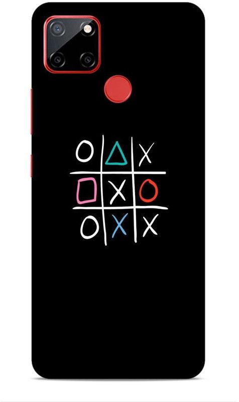 CRAFTARA Back Cover for Realme C12, Realme Narzo 20, Realme Narzo 30A, Realme C25 (RMX3193, RMX3171)  (Black, White)