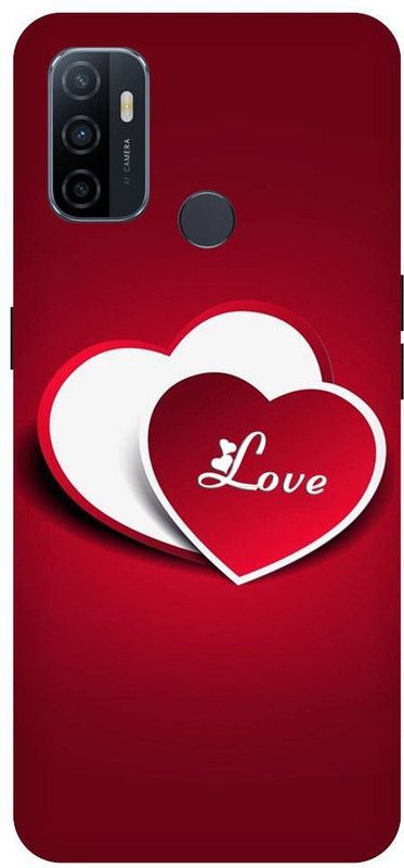 URCHIN Back Cover for Oppo A53 Heart, Love, Cute, Glitters, Love you  (Multicolor, Shock Proof, Pack of: 1)