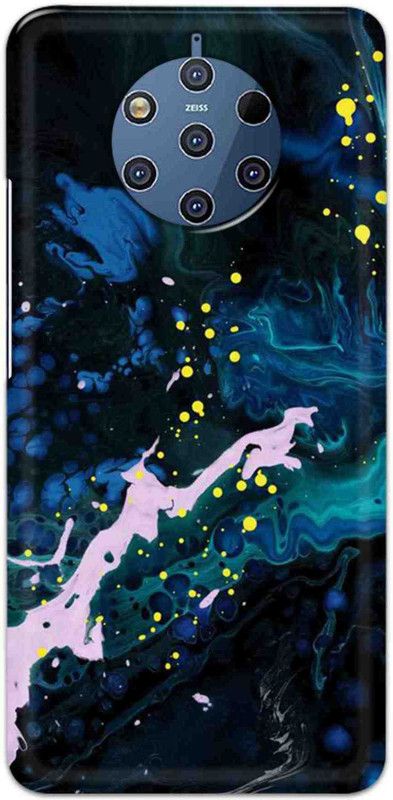 NDCOM Back Cover for Nokia 9 Color Art Blue Printed  (Multicolor, Hard Case, Pack of: 1)