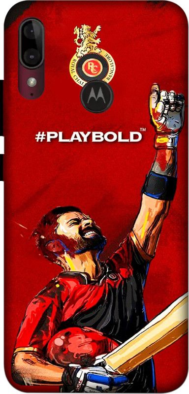 Power Back Cover for Motorola e6s  (Red, Hard Case, Pack of: 1)