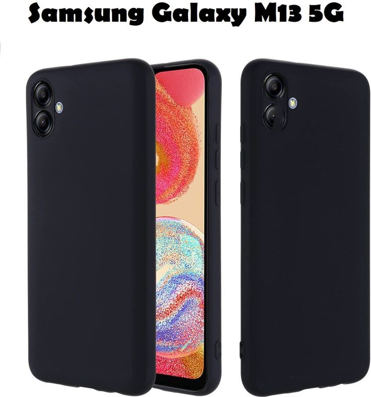 Casehub Back Cover for Samsung Galaxy M13 5G, SAMSUNG Galaxy M13 5G  (Black, Camera Bump Protector, Silicon, Pack of: 1)