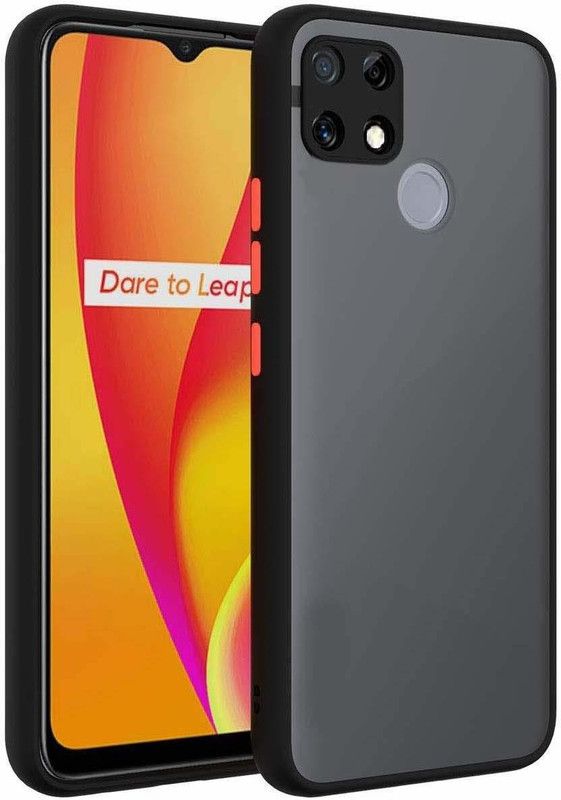 YOCOLOURS Back Cover for OPPO A15  (Black, Pack of: 1)