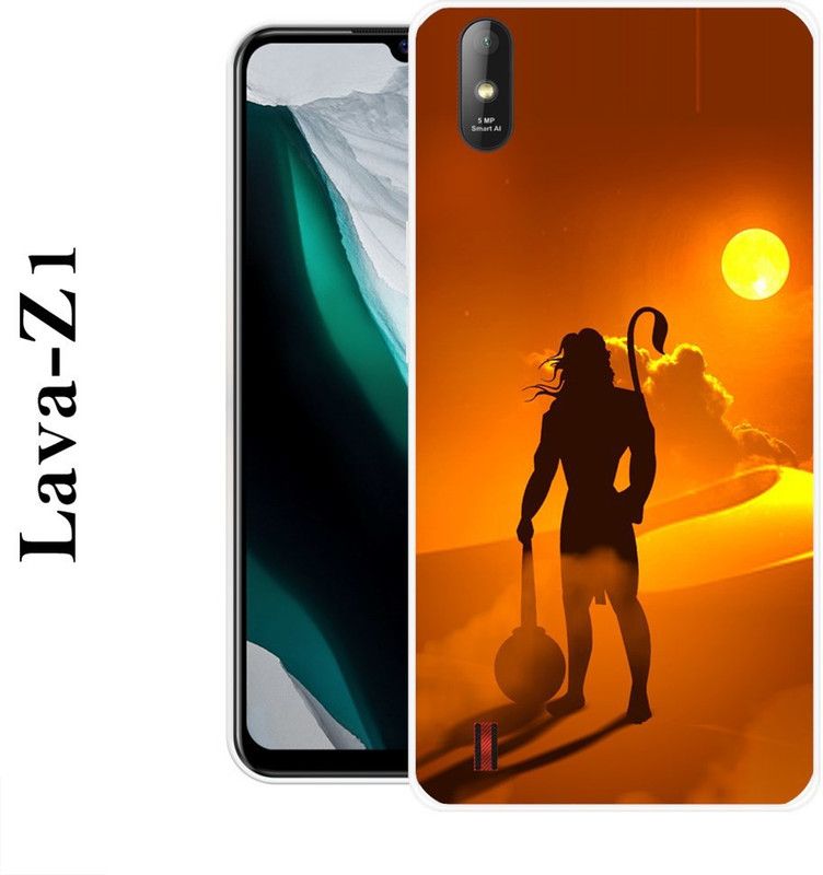 REDFLY Back Cover for Lava Z1  (Yellow, Black, Silicon)