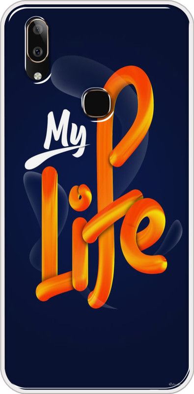 Hansviprint Back Cover for Vivo V11  (Blue, Grip Case, Silicon, Pack of: 1)