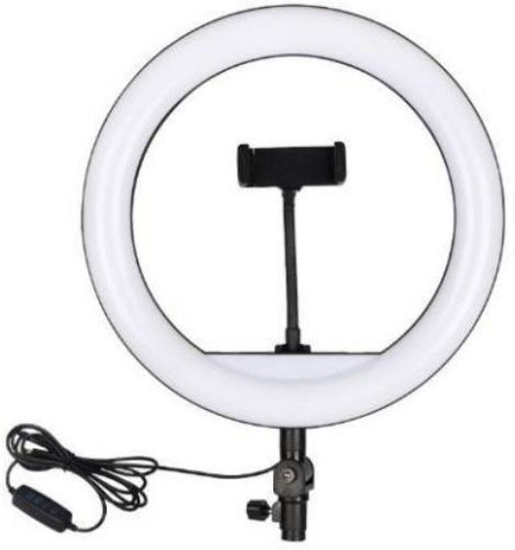SYARA HWN_564L 10 Inch Ring Light New Selfie Flash Ring Light||Mobile Selfie Flash Light||Led Camera Photography for Smartphone, Studio, Musically, Tiktok, You Tube, Make up, Live Streaming Ring Flash Ring Flash  (White)