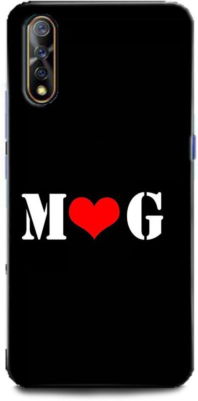 Afterglow Back Cover for Vivo S1 M G, G LOVES M, NAME, LETTER, ALPHABET, MG LOVE, HART  (Multicolor, Shock Proof, Pack of: 1)