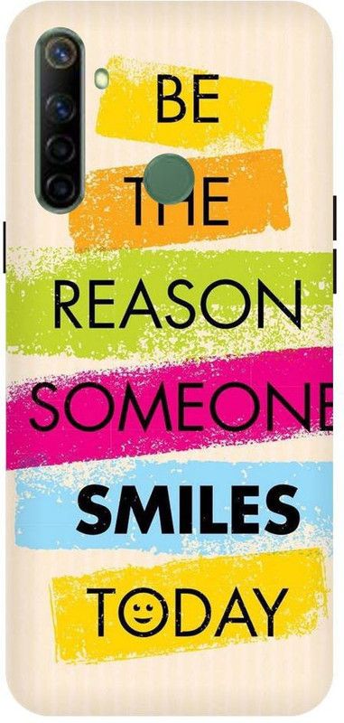 URCHIN Back Cover for Realme5i be the reason someone smile, quotes, motivation, smile, love  (Multicolor, Shock Proof)