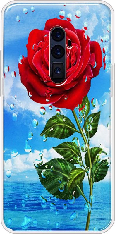 Hansviprint Back Cover for Oppo Reno 10x  (Blue, Red, Grip Case, Silicon, Pack of: 1)
